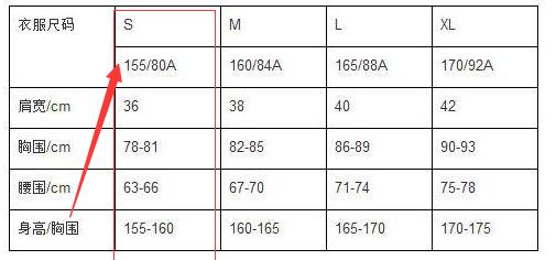 s码尺码