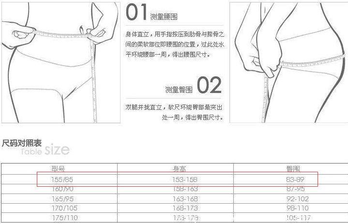 牛仔裤腰围测量图