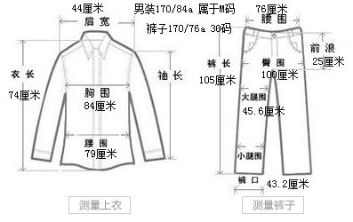 170 76a腰围是多少